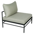 Fermob Rivage Chauffeuse Réglisse 42 Teint Masse Mix Vert Prairie M01354 