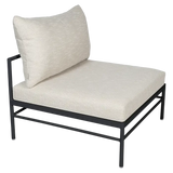 Fermob Rivage Chauffeuse Réglisse 42 Teint Masse Texture Osier M0605 
