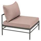 Fermob Rivage Chauffeuse Romarin 48 Natté Sunbrella Ficelle M0610 