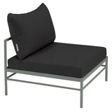 Fermob Rivage Chauffeuse Romarin 48 Natté Sunbrella Gris Nuit M01282 