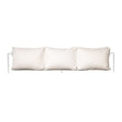 Fermob Rivage Dossier pour bain de soleil Blanc coton 01 Perle D4 