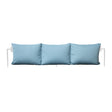 Fermob Rivage Dossier pour bain de soleil Blanc coton 01 Teint Masse Bleu Adriatic M03941 