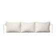 Fermob Rivage Dossier pour bain de soleil Blanc coton 01 Teint Masse Texture Osier M0605 