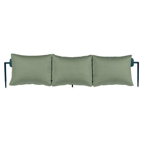 Fermob Rivage Dossier pour bain de soleil Bleu acapulco 21 Natté Sunbrella Cactus 82 