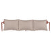 Fermob Rivage Dossier pour bain de soleil Ocre rouge 20 Natté Sunbrella Ficelle M0610 
