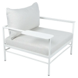 Fermob Rivage Fauteuil bas Blanc coton 01 Perle D4 