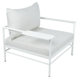 Fermob Rivage Fauteuil bas Blanc coton 01 Perle D4 