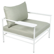 Fermob Rivage Fauteuil bas Blanc coton 01 Teint Masse Mix Vert Prairie M01354 