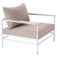 Fermob Rivage Fauteuil bas Blanc coton 01 Teint Masse Papyrus M0602 