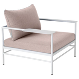 Fermob Rivage Fauteuil bas Blanc coton 01 Teint Masse Papyrus M0602 