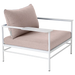 Fermob Rivage Fauteuil bas Blanc coton 01 Teint Masse Papyrus M0602 