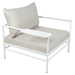 Fermob Rivage Fauteuil bas Blanc coton 01 Teint Masse Texture Osier M0605 
