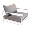 Fermob Rivage Fauteuil bas Blanc coton 01 Teint Masse Texture Stracciatella M01284 