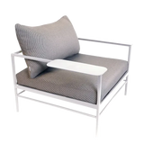 Fermob Rivage Fauteuil bas Blanc coton 01 Teint Masse Texture Stracciatella M01284 