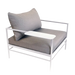 Fermob Rivage Fauteuil bas Blanc coton 01 Teint Masse Texture Stracciatella M01284 