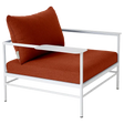 Fermob Rivage Fauteuil bas Blanc coton 01 Teint Masse Tomette M0772 