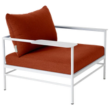 Fermob Rivage Fauteuil bas Blanc coton 01 Teint Masse Tomette M0772 