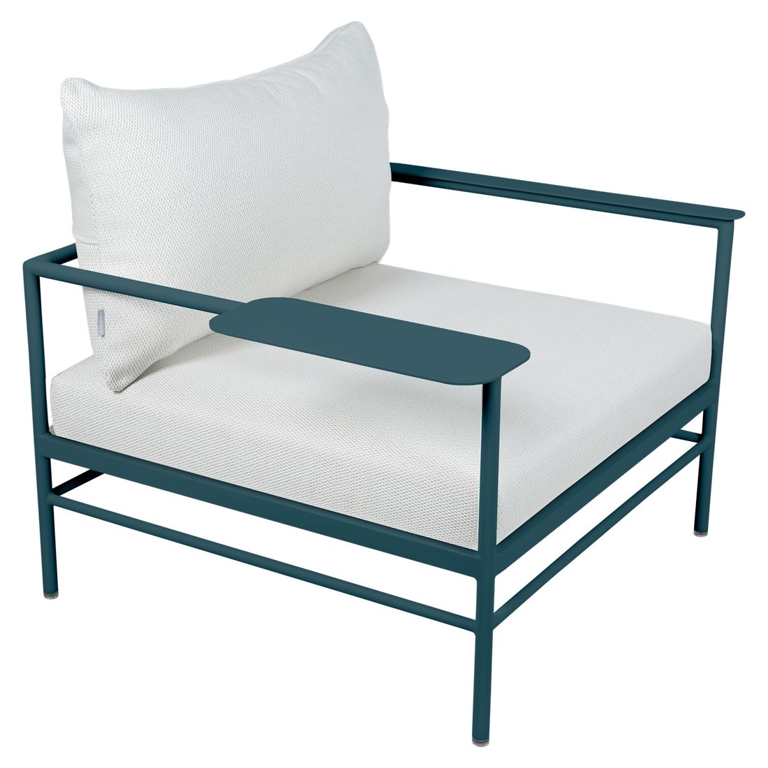 Fermob Rivage Fauteuil bas Bleu acapulco 21 Perle D4 