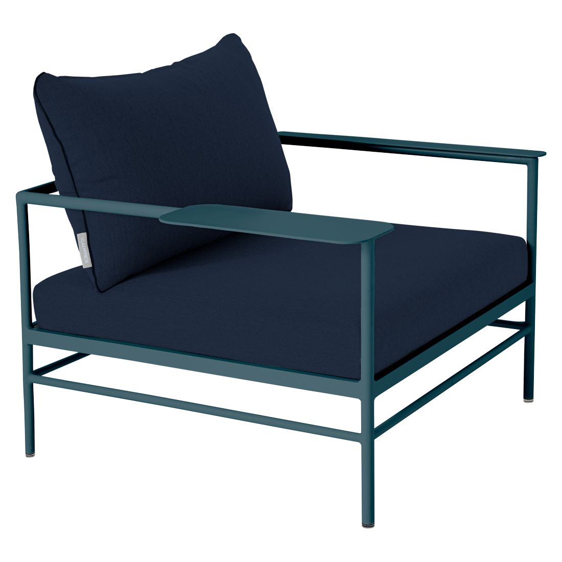 Fermob Rivage Fauteuil bas Bleu acapulco 21 Teint Masse Bleu Nuit M0754 