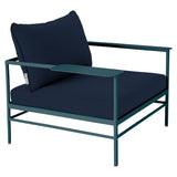 Fermob Rivage Fauteuil bas Bleu acapulco 21 Teint Masse Bleu Nuit M0754 
