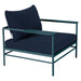 Fermob Rivage Fauteuil bas Bleu acapulco 21 Teint Masse Bleu Nuit M0754 