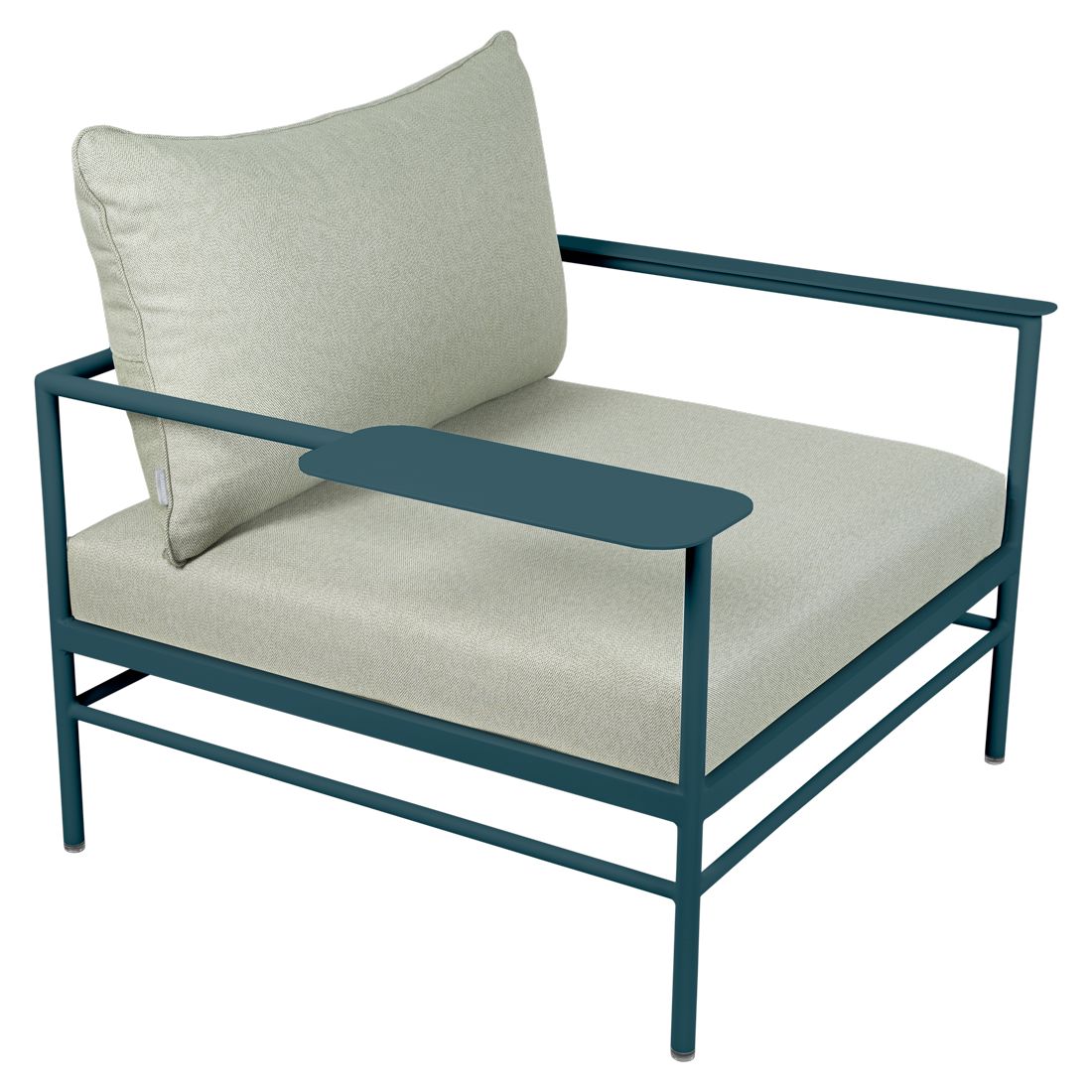 Fermob Rivage Fauteuil bas Bleu acapulco 21 Teint Masse Mix Vert Prairie M01354 
