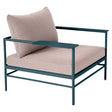 Fermob Rivage Fauteuil bas Bleu acapulco 21 Teint Masse Papyrus M0602 