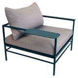 Fermob Rivage Fauteuil bas Bleu acapulco 21 Teint Masse Texture Stracciatella M01284 