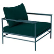 Fermob Rivage Fauteuil bas Bleu acapulco 21 Teint Masse Vert Paon cru M01353 