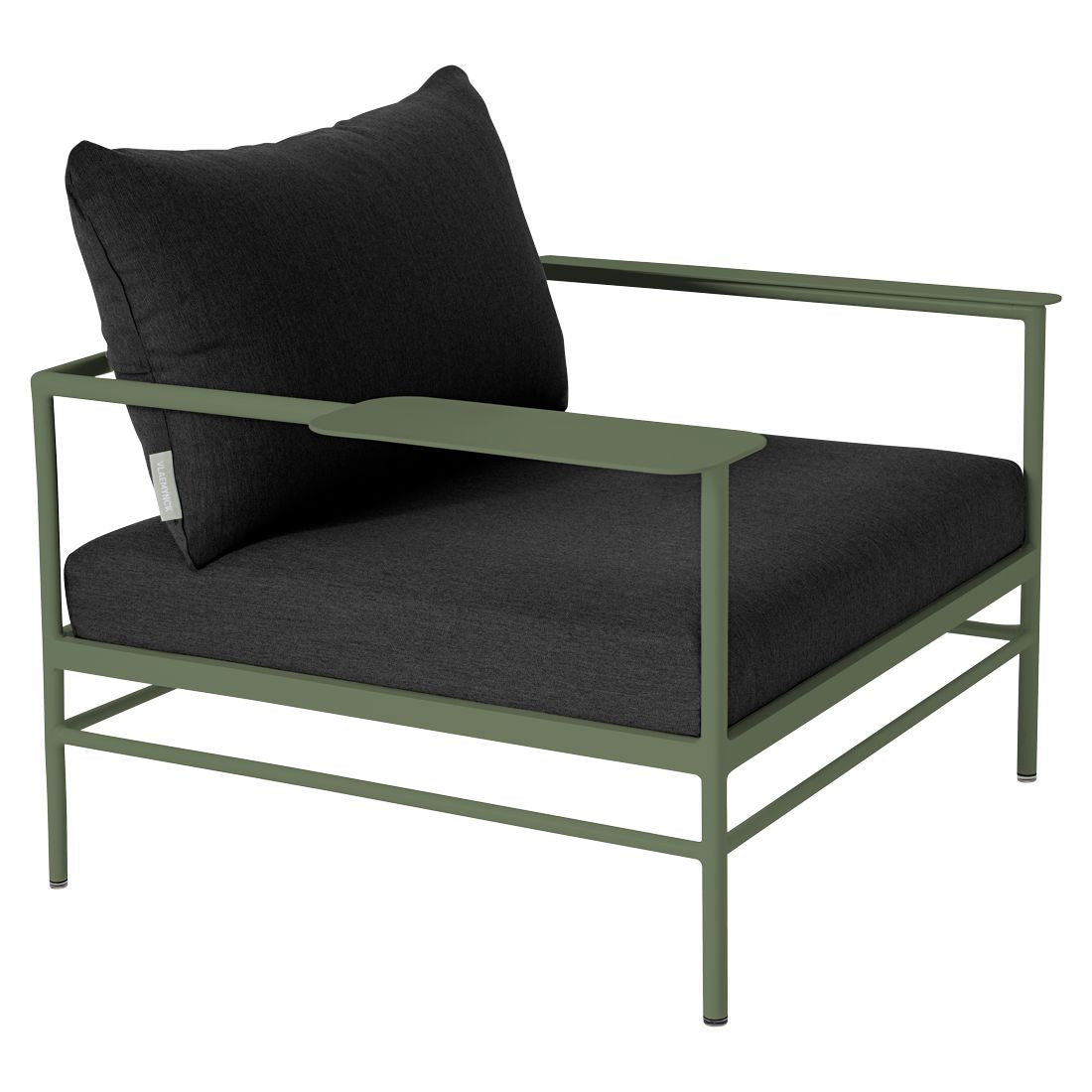 Fermob Rivage Fauteuil bas Cactus 82 Natté Sunbrella Gris Nuit M01282 