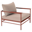 Fermob Rivage Fauteuil bas Ocre rouge 20 Natté Sunbrella Ficelle M0610 