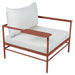 Fermob Rivage Fauteuil bas Ocre rouge 20 Perle D4 