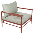 Fermob Rivage Fauteuil bas Ocre rouge 20 Teint Masse Mix Vert Prairie M01354 