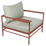 Fermob Rivage Fauteuil bas Ocre rouge 20 Teint Masse Mix Vert Prairie M01354 