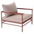 Fermob Rivage Fauteuil bas Ocre rouge 20 Teint Masse Papyrus M0602 