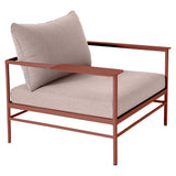 Fermob Rivage Fauteuil bas Ocre rouge 20 Teint Masse Papyrus M0602 