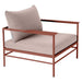 Fermob Rivage Fauteuil bas Ocre rouge 20 Teint Masse Papyrus M0602 