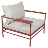 Fermob Rivage Fauteuil bas Ocre rouge 20 Teint Masse Texture Osier M0605 