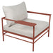 Fermob Rivage Fauteuil bas Ocre rouge 20 Teint Masse Texture Osier M0605 