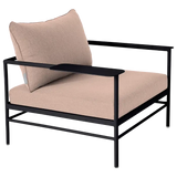 Fermob Rivage Fauteuil bas Réglisse 42 Natté Sunbrella Ficelle M0610 