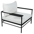 Fermob Rivage Fauteuil bas Réglisse 42 Perle D4 