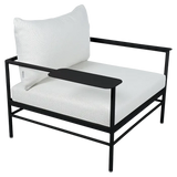 Fermob Rivage Fauteuil bas Réglisse 42 Perle D4 