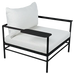 Fermob Rivage Fauteuil bas Réglisse 42 Perle D4 