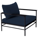 Fermob Rivage Fauteuil bas Réglisse 42 Teint Masse Bleu Nuit M0754 