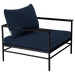Fermob Rivage Fauteuil bas Réglisse 42 Teint Masse Bleu Nuit M0754 