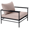 Fermob Rivage Fauteuil bas Réglisse 42 Teint Masse Papyrus M0602 