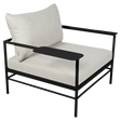Fermob Rivage Fauteuil bas Réglisse 42 Teint Masse Texture Osier M0605 