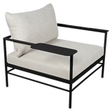 Fermob Rivage Fauteuil bas Réglisse 42 Teint Masse Texture Osier M0605 