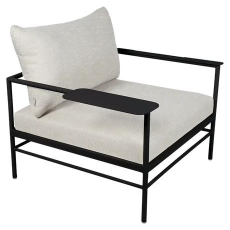 Fermob Rivage Fauteuil bas Réglisse 42 Teint Masse Texture Osier M0605 