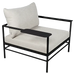 Fermob Rivage Fauteuil bas Réglisse 42 Teint Masse Texture Osier M0605 